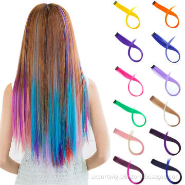 Wholesale Clip Hair Synthetic Fiber Hair Extension In Party Club Concert For Festival Silky Soft And Light Hair Piece
